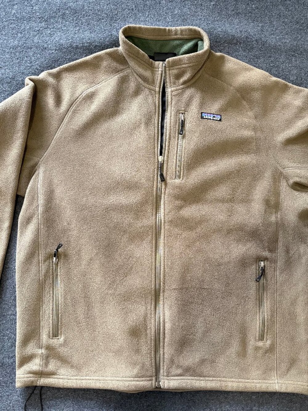 Vintage Patagonia Fleece - men, size XL, Foliage Green colour.